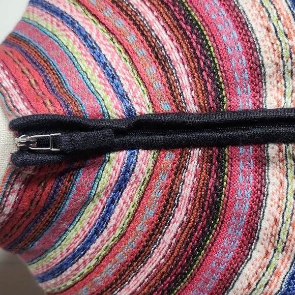 Vintage gray knit fair Isle preppy Quality boho full-zip ski cardigan sweater - Picture 5 of 11